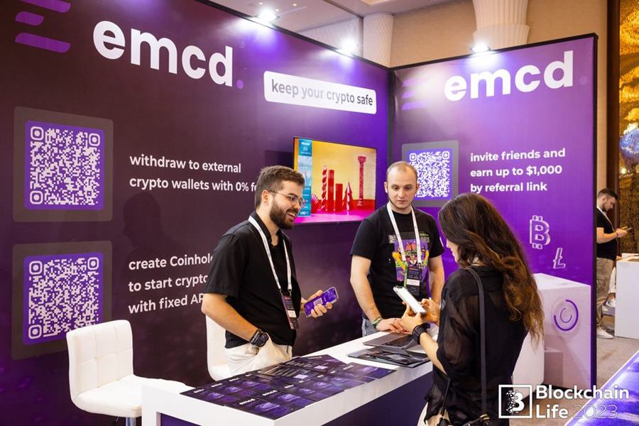Команда emcd. побывала на Blockchain Life 2023 и Blockchain Expo Asia